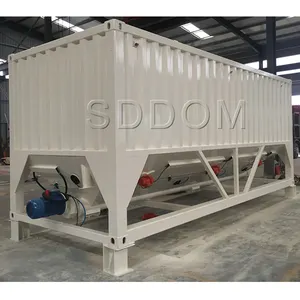 Custo de silo do cimento de 30 toneladas, recipiente horizontal automático completo de aço, custo de armazenamento em massa de cimento