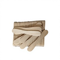 Bâtonnets de crème glacée en bois de bouleau écologiques de qualité alimentaire en gros, cuillères à éplucher les lèvres en bois personnalisées faites maison