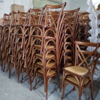Chaise de restaurant moderne en bois, chaises de salle à manger, chaise en bois France, chaise à dossier croisé, Sillas De Restaurante