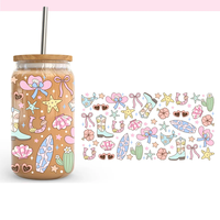 Enseigner l'amour inspirer le verre peut envelopper mignon Floral pour Apple Coquette arc-en-ciel Pastel enseignant appréciation cadeau transfert impression