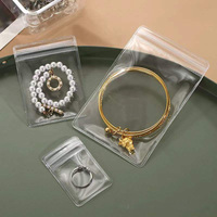 Sacs d'emballage transparents multidimensionnels pour bijoux, sacs auto-scellants en PVC anti-oxydation