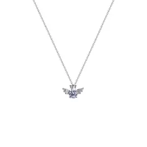 Hot Sale Titanium Steel Paste Necklace Female Zirconia Butterfly Collarbone Chain Necklaces For Women