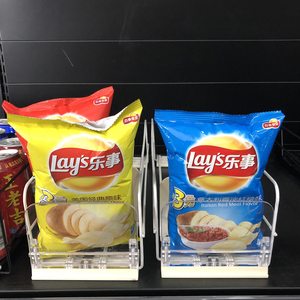 Empujador de estante de exhibición de verduras de alta resistencia de alimentación automática, estante de supermercado de un solo lado hecho de material metálico duradero - Product Image 1