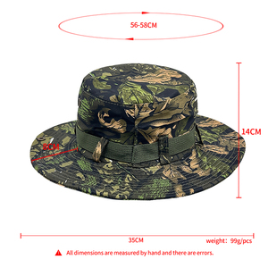 Ngoài Trời Đi Bộ Đường Dài Hai Mặt Ngụy Trang Mô Hình Cây Ngư Dân Mũ Không Thấm Nước Rộng Brim Có Thể Đảo Ngược Xô <span class=keywords><strong>Hat</strong></span> Cho Nam Giới Phụ Nữ - Product Image 2