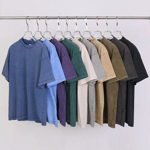 T-shirts personnalisés pour hommes, surdimensionnés, vintage, imprimés avec des lettres graphiques, 100% coton peigné, manches courtes, respirants, 280g, haute qualité - Product Image 1