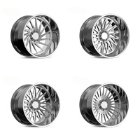 Jantes forgées pour camion 26x14 28x16 30x16 8x6.5 8x165.1 à rebord profond et polies pour Dodge Ram 2500 3500 et Chevrolet Silverado 3500