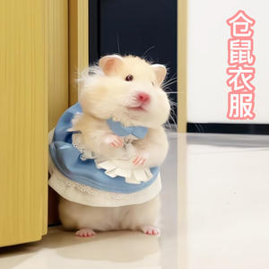 Vêtements pour hamster - adaptés à toutes les saisons. Vêtement jupe pour petits animaux. <span class=keywords><strong>Pull</strong></span> en laine pour ours aux poils dorés - Product Image 3