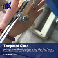 Verre de sécurité trempé haute résistance 8 mm, 10 mm, 12 mm pour fenêtres et portes d'entrée résidentielles et commerciales