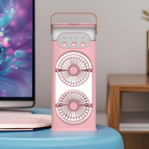 Three-hole sprayer small dual-head <b>high</b>-<b>power</b> cooler energy-saving and quiet desktop <b>fan</b> - Product Image 5