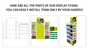 Espositore in cartone promozionale su misura in PVC espanso espositore in cartone per supermercato al dettaglio espositore da pavimento in cartone - Product Image 2