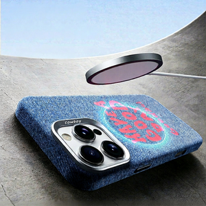 เคสโทรศัพท์มือถือแม่เหล็กผ้า Jean สำหรับ iPhone 16 Series Pro Max พร้อมการป้องกัน 360 องศา ป้องกันรอยนิ้วมือ - Product Image 6