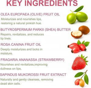 Bálsamo Labial Vegano Sin Logotipo, Mascarilla Labial Hidratante Nocturna, Reparadora, Humectante, Mascarilla Labial de Marca Privada - Product Image 5