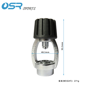 อะแดปเตอร์สำหรับเรกูเลเตอร์ดำน้ำ ขั้นตอนที่ 1 แบบ DIN เป็น YOKE พร้อมฝาครอบกันฝุ่น ทนการกัดกร่อน ทำจากทองเหลืองสำหรับงานทางทะเล รองรับแรงดัน 232 บาร์ 3300 ปอนด์ต่อตารางนิ้ว อุปกรณ์ดำน้ำ - Product Image 4