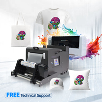 Printer A3 DTF kecepatan tinggi T-shirt XP600 I1600 I3200 mesin cetak kain PET Film Digital Printer untuk pakaian DIY