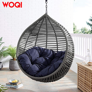 ऊकी डबल सीट रतन अंडे की कुर्सी वयस्क विचर पैटियो स्विंग चेयर - Product Image 6