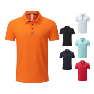 เสื้อโปโลแขนสั้นวัสดุกันเหงื่อเสื้อกอล์ฟแบบพอดีตัวปกติ - Product Image 6