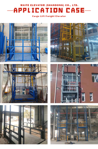 Высокопрочная вертикальная грузовая подъемная платформа с одинарной и двойной направляющей направляющими, с настраиваемыми размерами и грузоподъемностью - Product Image 4