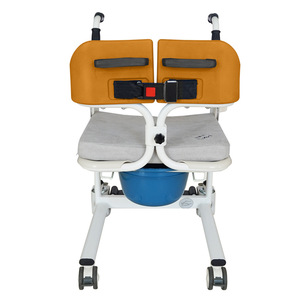 <b>Mobility</b> Aid Commode <b>Chair</b> With Wheels For Elderly And Disabled 200kg Capacity Bathroom Safety Equipment - Product Image 3