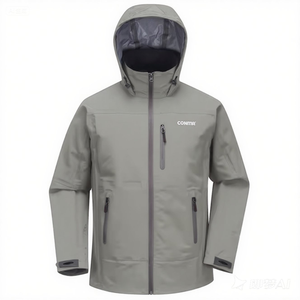 <strong>Mens</strong> Outdoor Waterproof <strong>Jacket</strong> Polyester Plain <strong>Rain</strong> <strong>Jackets</strong> Black Wind Breaker Hoodie 3 Layer <strong>Rain</strong> <strong>Jackets</strong> - Product Image 3