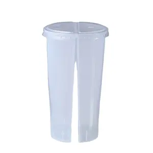 ふた付きジュース用24オンスプラスチックツインカップ700mlPPふた付きスプリットプラスチックツインカップ