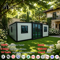 Maison conteneur préfabriquée extensible en panneaux sandwich en acier léger 20Ft 40Ft, 1 à 4 chambres, pour jardin, transport maritime, mini-maison, villa