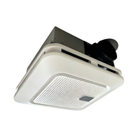 Haut-parleur Bluetooth intelligent avec commande vocale via application, lumière ambiante RGB, synchronisation musicale, capteur d'humidité, ventilateur d'extraction pour salle de bain et cuisine