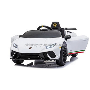 VIP BUDDY Luxury Cool license <span class=keywords><strong>Lamborghini</strong></span> Ride On Car Kids Cars Electric Ride On 12v con telecomando - Product Image 1