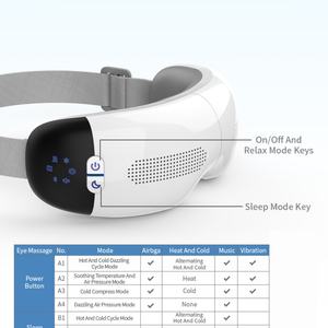 Masajeador de Ojos Inteligente de Alta Calidad con Música para Dormir, Masajeador de Ojos Eléctrico Inteligente 4D con Vibración de Bolsa de Aire, Calor y Compresión Fría - Product Image 3