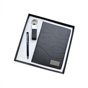 3-in-1 Combo Corporate Gift Set for Christmas-Leather & Metal Keychain <b>Diary</b> Pen Handmade <b>Personalised</b> with Custom Logo - Product Image 1