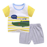 Vêtements pour enfants pas chers assortis pour garçons et filles, vêtements pour enfants à usage quotidien en coton et polyester, hauts et pantalons - Logo personnalisable