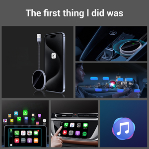 อะแดปเตอร์ CarPlay ไร้สายเชื่อมต่อระบบนำทางรถยนต์อัตโนมัติด้วยคุณสมบัติแบบมีสายถึงไร้สาย - Product Image 2