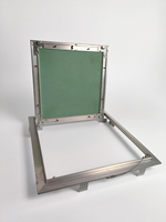 Plaque d'accès dissimulée moderne pour extérieur, à cadre en aluminium, pour maintenance CVC, accès rapide et inspection simplifiée