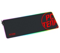 Tapis de souris de jeu personnalisé PCTENK XP02 Plus par sublimation 400x900mm en caoutchouc naturel + tissu USB RGB avec repose-poignet épaisseur 3mm en stock
