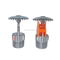 Têtes de sprinklers verticaux à réponse rapide Wanlian DN15 DN20, fabriquées dans le Fujian, accessoire standard de lutte contre l'incendie