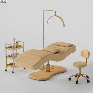 2026 Pronnebeauty venta al por mayor cosmético Spa portátil clásico marrón <span class=keywords><strong>Edda</strong></span> personalizado belleza cama de pestañas - Product Image 5