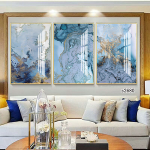 Decoración de Hotel pintura abstracta acrílico transparente montaje en pared flotante sin marco impresiones de imágenes personalizadas en hojas acrílicas - Product Image 2