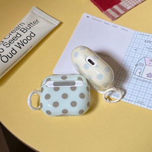 Étui de protection pour Apple <span class=keywords><strong>Airpods</strong></span> 4ème génération, motif créatif rose et vert à pois, compatible Pro 2/3ème génération, pour femmes - Product Image 5