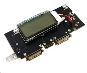 Numérique LCD 5V 2A mini chargeur de batterie de puissance mobile module contrôleur double USB 18650 Lithium batterie carte régulateur de puissance PCB