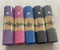 Esterilla de Yoga NBR de 10/12/15MM de espesor, esterilla de ejercicio físico de alta densidad, esterilla de Yoga antideslizante antidesgarro para entrenamiento con correa
