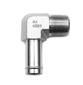 Productos de Fábrica de Alta Calidad, Codo Recto de 90 Grados de Acero al Carbono Galvanizado, Adaptador de Manguera Macho NPTF 4501 - Product Image 4