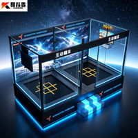 Kuermai Centre de jeux souple pour enfants, Solution de parc de trampolines, Équipement professionnel de terrain de jeux intérieur pour enfants, Piscine à balles, Toboggan, Métal
