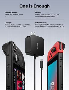 Cargador de corriente JSAUX 65W USB C para <span class=keywords><strong>Steam</strong></span> Deck - Product Image 5