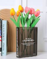 Dropshipping Shopify Vase à fleurs en forme de livre, décor d'étagère mignon, vase à fleurs unique pour la décoration intérieure et la saveur culturelle