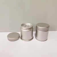 Récipient rond vide de boîte de conserve de poudre de Matcha 30g avec couvercle à vis