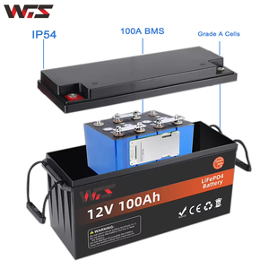 แบตเตอรี่ลิเธียมไอออนสำหรับ Lifepo4 100Ah 12V สำหรับจักรยานไฟฟ้าแบตเตอรี่ BMS 24V <span class=keywords><strong>4</strong></span>.8kwh 200Ah - Product Image 4