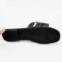 Services Personnalisés Nouveautés Mode Sandales Plates pour Femmes et Dames Chaussures d'Été Décontractées à Bout Ouvert