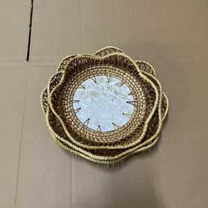 Sustainable Bamboo Wicker Woven <b>Basket</b> Handmade Decorative Craft <b>Bread</b> <b>Basket</b> Gift Fruit <b>Bread</b> Container - Product Image 3