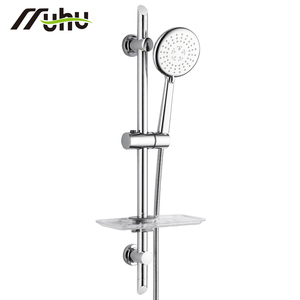 Ensemble de pomme de douche moderne en cascade nordique à 3 fonctions, ensemble de barre de douche coulissante en acier inoxydable 304 avec <span class=keywords><strong>tuyau</strong></span> <span class=keywords><strong>souple</strong></span> - Product Image 1