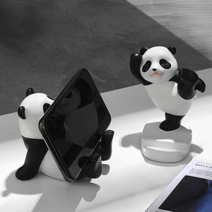 Regalos creativos decoración del hogar artesanías de resina lindo Panda soporte de teléfono móvil decoración de oficina de escritorio - Product Image 3