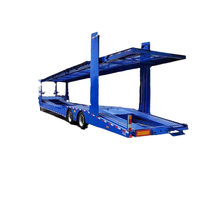 Huajin Chine fabriqué nouveau 6-10 voiture transporteur camion semi-remorque en aluminium avec finition de surface galvanisée Double essieu